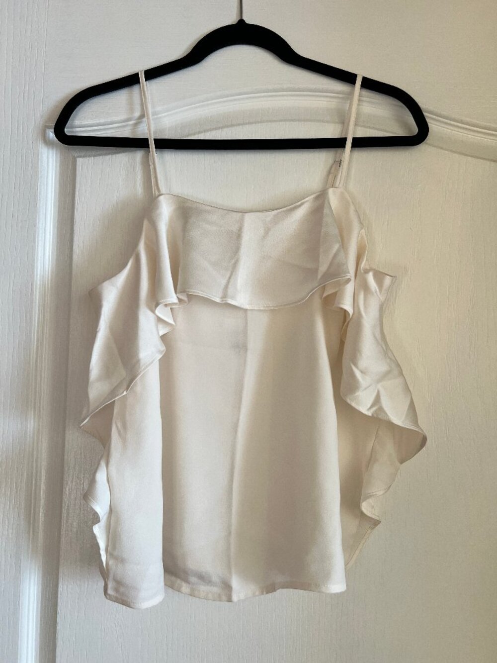 LOFT Ruffle Square Neck Cami (S) - Picture 3 of 12